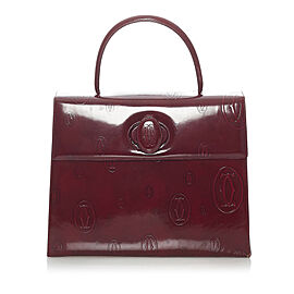 Cartier Happy Birthday Patent Leather Handbag