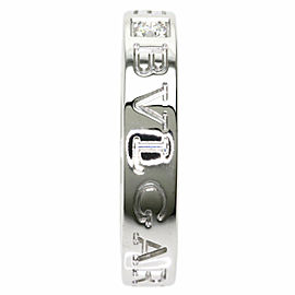 BVLGARI 18k White Gold Double logo Ring DLXGQJ-1052