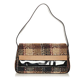 Burberry Plaid Wool Shoulder Bag