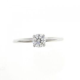 TIFFANY & Co True 950 Platinum Diamond US6.0 Ring