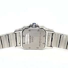 CARTIER SANTOS GALBEE 24mm Quartz 2 Tone 0.54TCW Diamond Watch