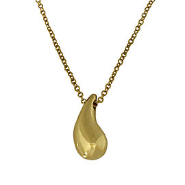 Tiffany Elsa Peretti 18k Yellow Gold Teardrop Pendant