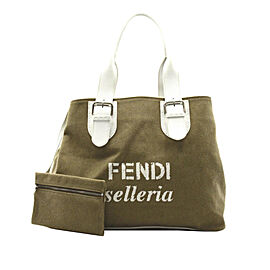 Fendi Selleria Canvas Tote Bag