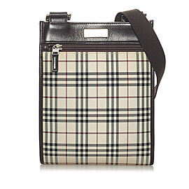 Burberry House Check Canvas Crossbody Bag