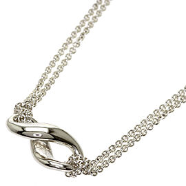 TIFFANY & Co 925 Silver Figure Eight Necklace QJLXG-1227