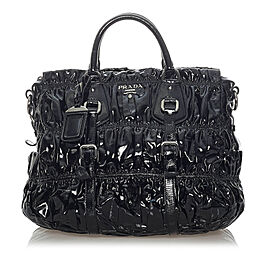 Prada Vernice Gaufre Satchel