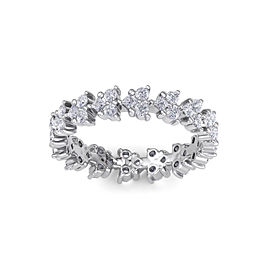 GLAM ® Eternity ring in 14K gold with white diamonds of 1.07 ct in weight