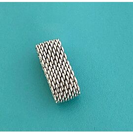 Tiffany & Co. Sterling Silver Somerset Mesh Weave Ring