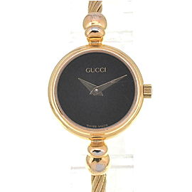 GUCCI 2700.2.L Bangle Gold Plated Quartz Watch LXGJHW-536