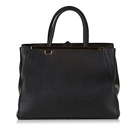 Fendi Medium 2Jours Leather Satchel