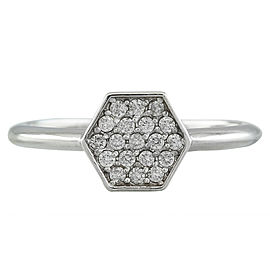 0.22 Carat 14K White Gold Diamond Ring