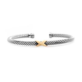 David Yurman X Bracelet with Gold