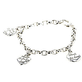 GUCCI 925 Silver Blind for love Bracelet LXGBKT-535