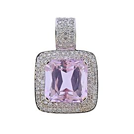 Diamond Gemstone Gold Large Pendant Enhancer