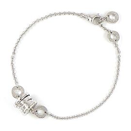 BVLGARI 18K White Gold B-zero1 Element Bracelet