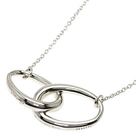 Tiffany & Co 925 Silver double loop large Necklace QJLXG-2533