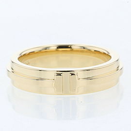 TIFFANY & Co 18k Yellow Gold T to narrow Ring LXGBKT-1071