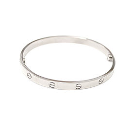 Cartier Love 18K White Gold Bracelet SIze 19