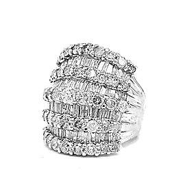 5.56 Carat White Diamond Statement Ring