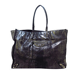 Balenciaga Papier A4 Leather Zip-Around Tote