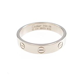 Cartier Mini Love 18k White Gold Ring