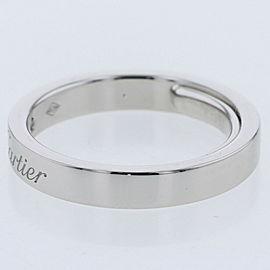 CARTIER 950 Platinum Engraved Ring LXGBKT-1082