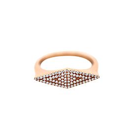 18k Rose Gold .266ct Diamond Ring