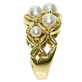 MIKIMOTO 18K Yellow Gold Ring US