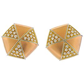 Rose Gold Diamond Earrings