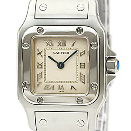 CARTIER Santos Galbee Stainless Steel Quartz Ledies Watch LXGoodsLE-537