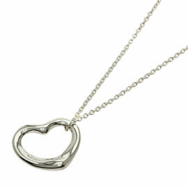 TIFFANY & Co 925 Silver Open heart Necklace LXGQJ-838