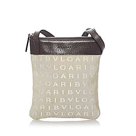 Bvlgari Logomania Canvas Crossbody Bag