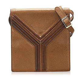 Y Leather Shoulder Bag