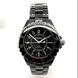 CHANEL J12 Automatic Black Ceramics & Steel Watch