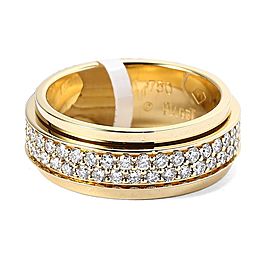 18K Yellow Gold Diamond Ring Size 6