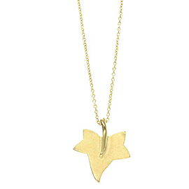 Tiffany & Co 18K Yellow Gold Maple Leaf Necklace G0045