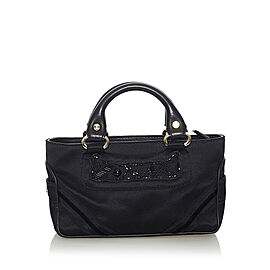 Celine Boogie Canvas Handbag