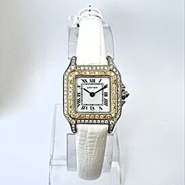 CARTIER PANTHERE 22mm Quartz 2 Tone 1.02TCW DIAMOND Watch