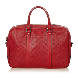 Gucci Diamante Bright Leather Briefcase