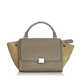 Celine Trapeze Leather Satchel