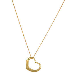 Tiffany & Co. 18K Yellow Gold Perretti Heart Pendant And Chain