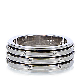 18K White Gold Diamond Possession 3 Band Ring