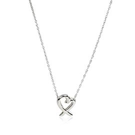 Tiffany & Co. Paloma Picasso Loving Heart Necklace in Sterling Silver