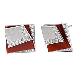 Salavetti 18K White Gold with 0.3ctw Diamonds Earrings