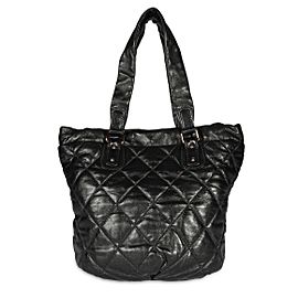 Chanel Black Quilted Lambskin Drawstring Shoulder Bag