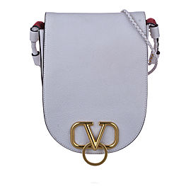 Valentino VRing Leather Saddle Bag