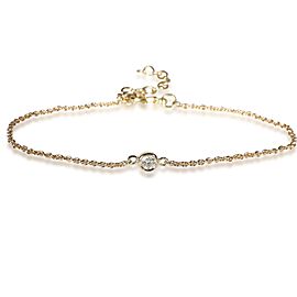 Bezel Diamond by the Yard Bracelet in 14K Yellow Gold 0.10 CTW