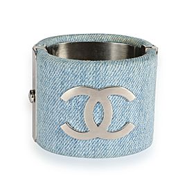 Chanel CC Denim Cuff Bangle