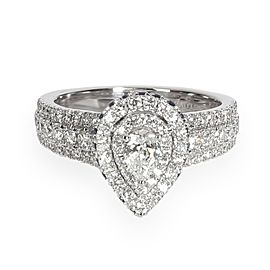 Vera Wang Love Diamond Engagement Ring in 14K White Gold 1.00 CTW