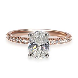 James Allen Oval Diamond Engagement in 14K Rose Gold G VVS1 1.20 CTW